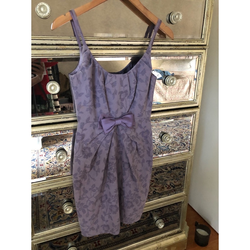 Lilac floral Anthropologie cocktail dress